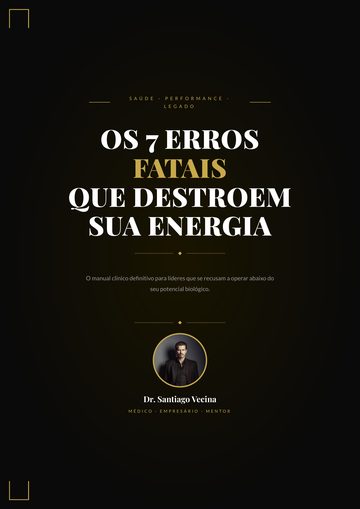 Capa do e-book 07 erros que estão sugando sua energia