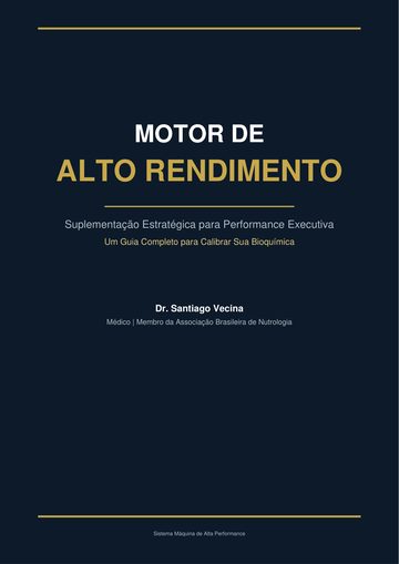 Capa do e-book Protocolo da máquina de alta performance